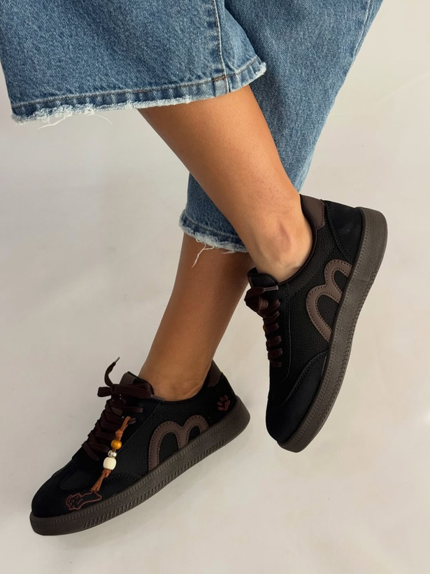 کتونی ونس مینیمال زنانه سفید کرم مشکی | کفش اسپرت Vans Minimal