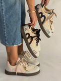 کتونی ونس مینیمال زنانه سفید کرم مشکی | کفش اسپرت Vans Minimal