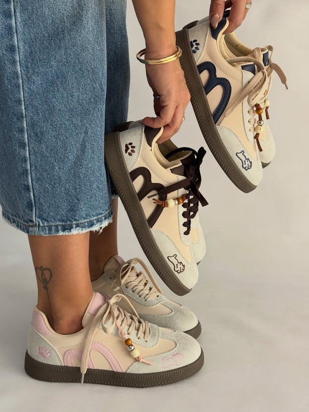 کتونی ونس مینیمال زنانه سفید کرم مشکی | کفش اسپرت Vans Minimal