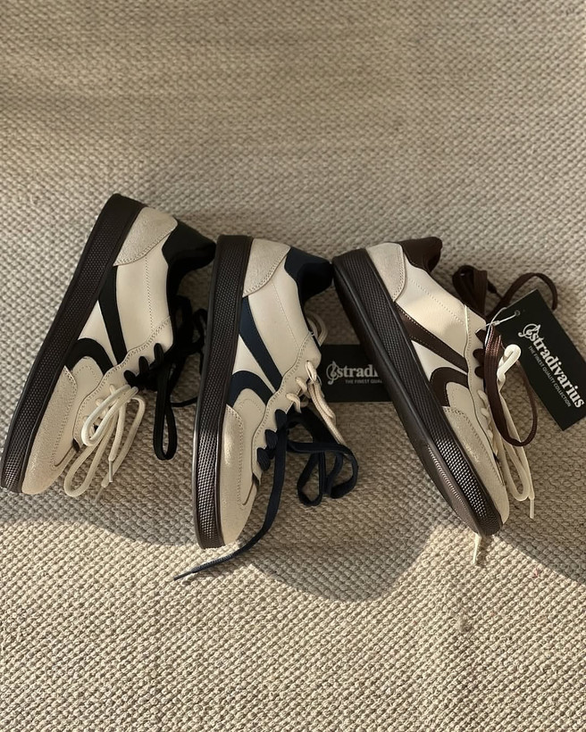 کتونی اسپرت Aurora زنانه | رنگ قهوهای، سورمهای و مشکی | کفش جذاب