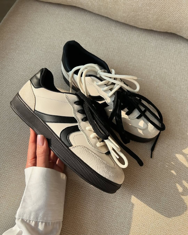 کتونی اسپرت Aurora زنانه | رنگ قهوهای، سورمهای و مشکی | کفش جذاب