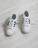 کتونی آدیداس مشکی سفید مدل ونس استایل | کفش اسپرت Adidas زنانه