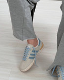 کتونی ادیداس ساموآ کرم آبی | کفش اسپرت Adidas Samoa