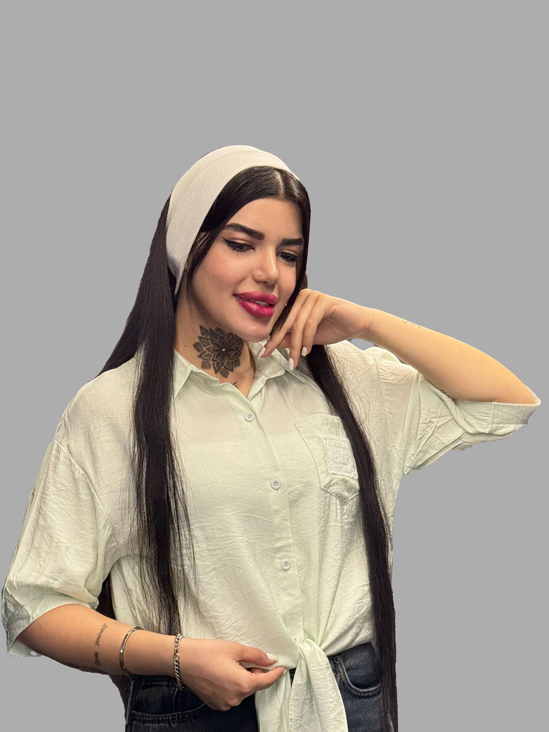 شومیز نخ پنبه وارداتی کد1158