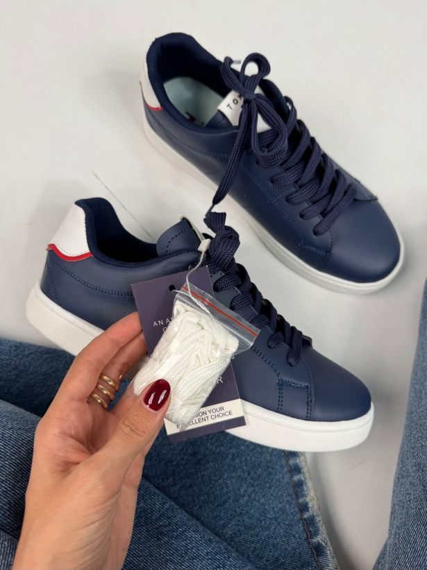 کتونی ونس تامی هیلفیگر سورمهای | کفش اسپرت Tommy Hilfiger Navy Blue شیک و راحت