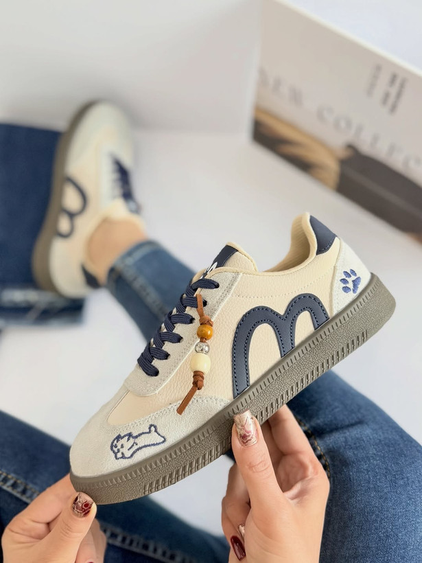 کتونی ونس Cat M دخترانه | کفش طرح گربه و حرف M | Vans Cat M Sneakers