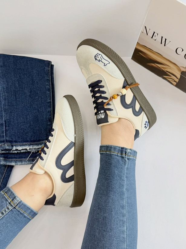 کتونی ونس Cat M دخترانه | کفش طرح گربه و حرف M | Vans Cat M Sneakers